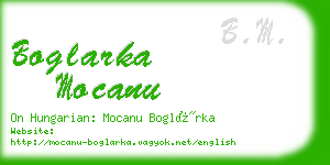 boglarka mocanu business card